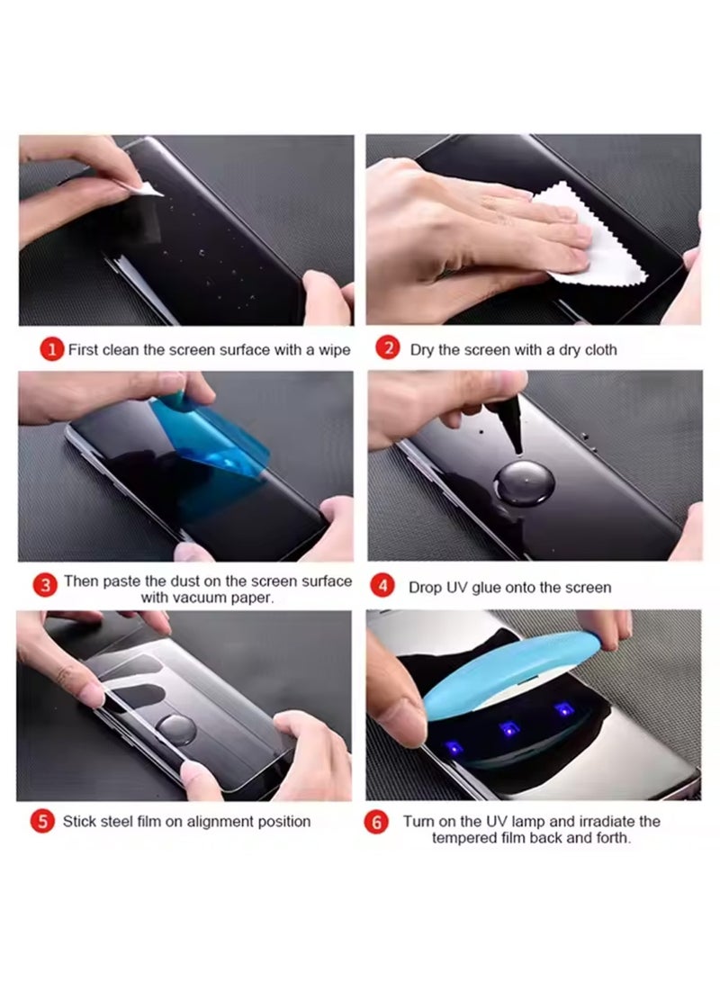 Itel S25 Ultra Screen Protector,2 Pack of Screen Protectors and a Pack of Camera Protection Premium Tempered Glass Design For Itel S25 Ultra Smartphone Advanced Border Less Full Edge To Edge UV Screen Protector And Easy Installation Kit - Image 5